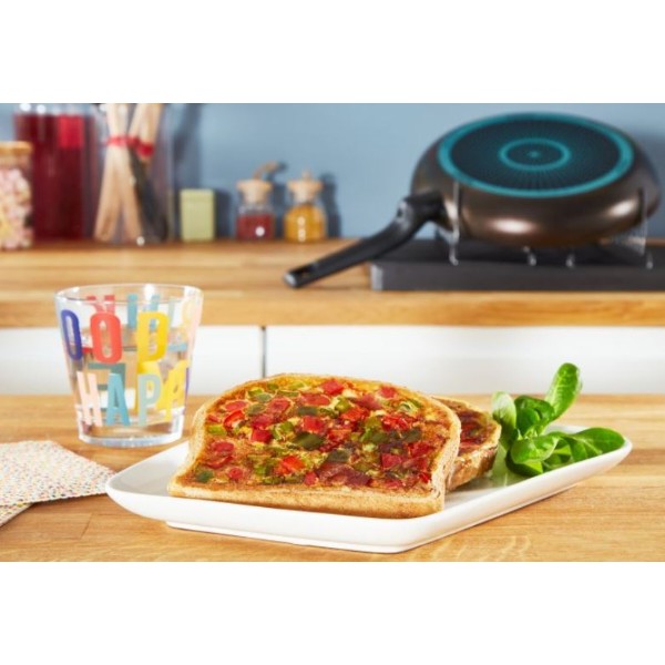 Фото - Сковорода універсальна Tefal B5550453 EXTRA COOK&CLEAN 24 см