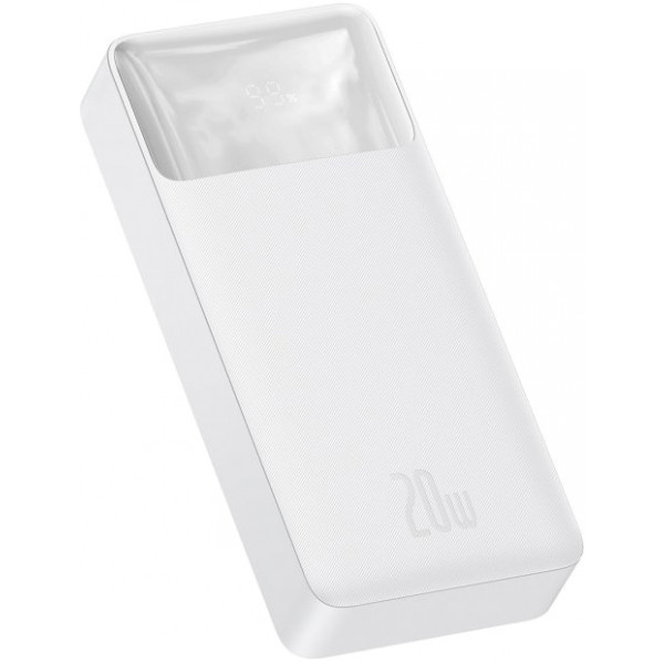 Фото - Батарея мобільна Baseus Bipow 20000mAh 20W White (PPDML-M02)