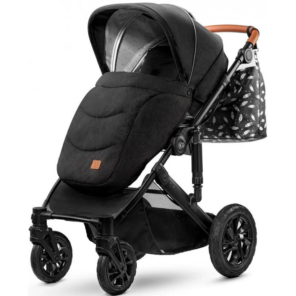 Фото - Коляска универсальная 2 в 1 Kinderkraft Prime Black + MommyBag (KKWPRIMBKMB200)