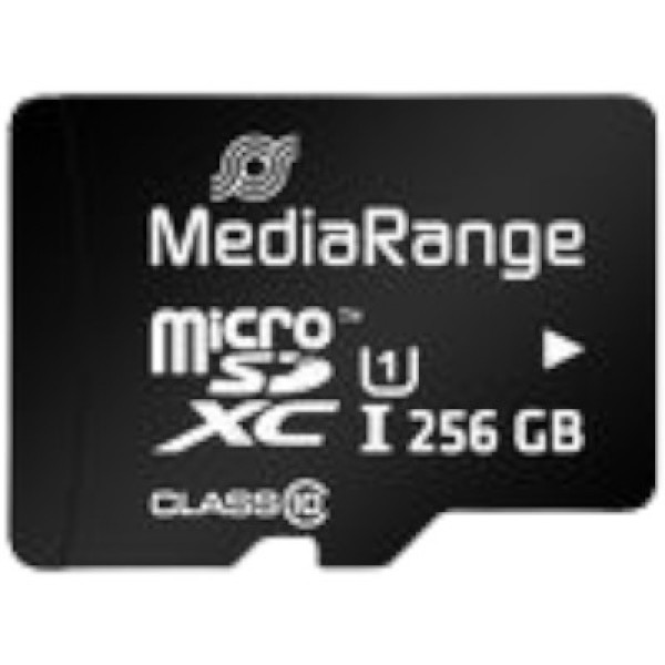 Фото - Карта пам'яті MediaRange microSDXC 256GB UHS-1 Class 10 + SD adapter (MR946)