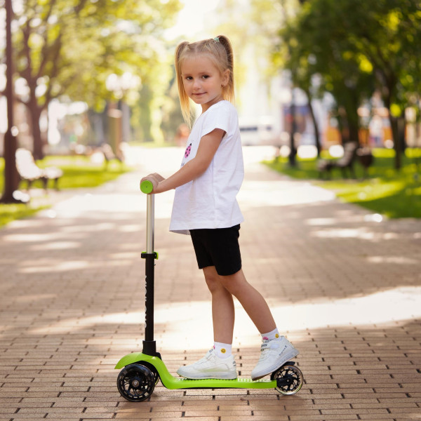 Фото - Трёхколёсный самокат Miqilong Alamo Зелёный (ALAMO-125-GREEN)