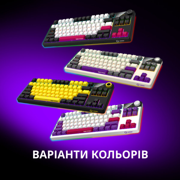 Фото - Клавиатура беспроводная игровая Lorgar KBP70TKLW Wireless TKL Mechanical Pro Black-Red (LRG-KBP70TKLW-BK-US)