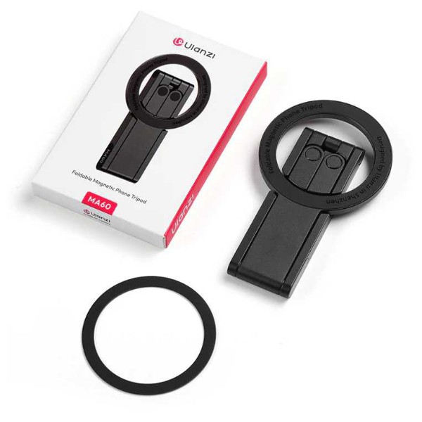 Фото - Підставка для мобільного пристрою Ulanzi MA60 Foldable Magnetic Phone Tripod Black (S025)