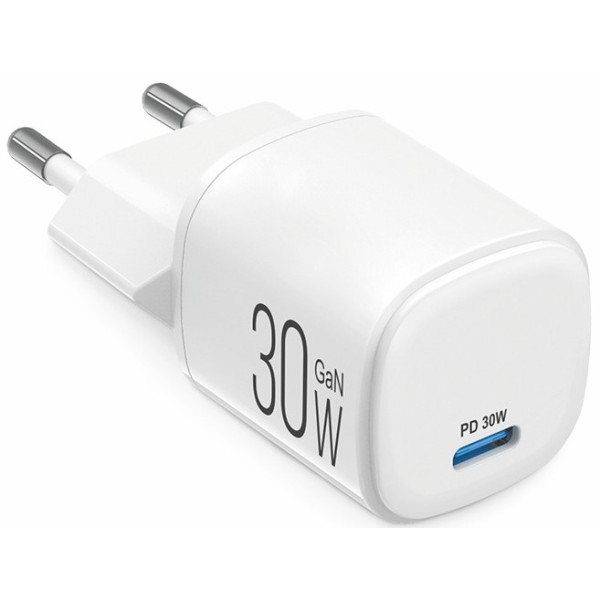 Фото - Мережевий зарядний пристрій Brevia ePowerGaN PD30W USB-C (44030GCW)