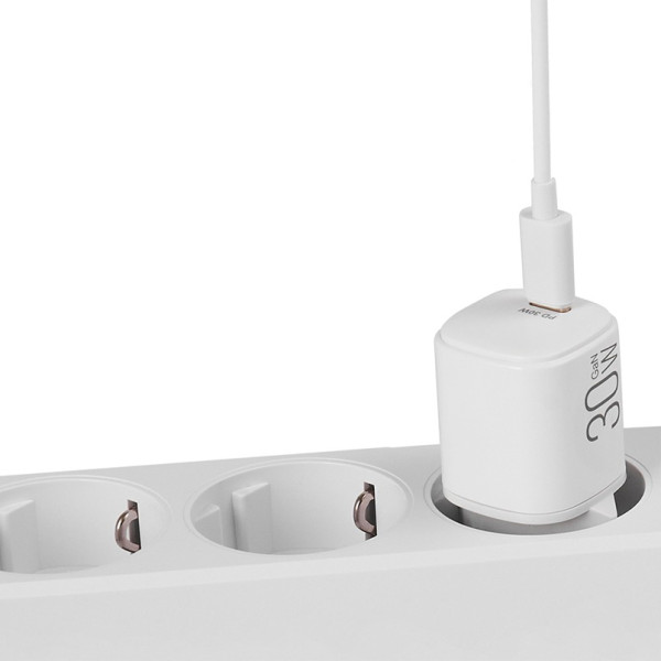 Фото - Мережевий зарядний пристрій Brevia ePowerGaN PD30W USB-C (44030GCW)