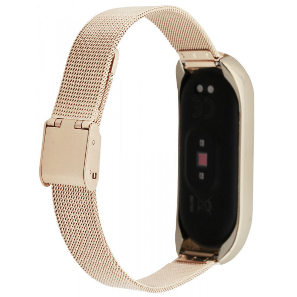 Фото - Ремінець для фітнес-браслету BeCover Metal for Xiaomi Mi Smart Band 5 Rose Gold (705149)