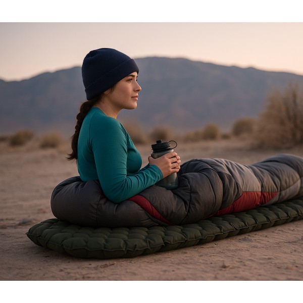 Фото - Туристичний килимок Highlander Nap-Pak Inflatable Sleeping Mat XL 5 cm Olive (AIR073-OG)