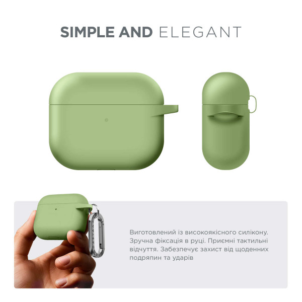 Фото - Чохол для навушників Armorstandart Hang Case for Apple AirPods 3 Matcha Green (ARM60315)