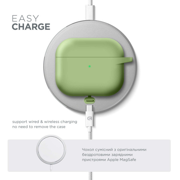 Фото - Чохол для навушників Armorstandart Hang Case for Apple AirPods 3 Matcha Green (ARM60315)