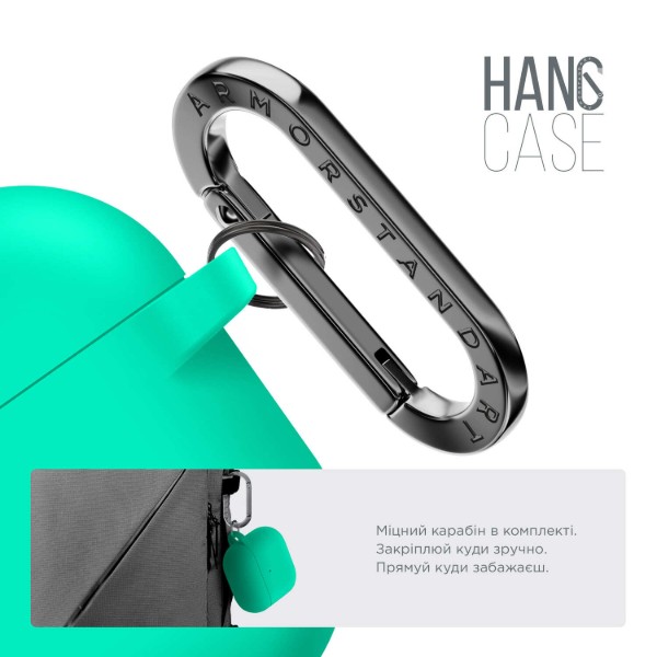 Фото - Чохол для навушників Armorstandart Hang Case for Apple AirPods 3 Mint Green (ARM60316)