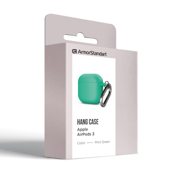Фото - Чохол для навушників Armorstandart Hang Case for Apple AirPods 3 Mint Green (ARM60316)