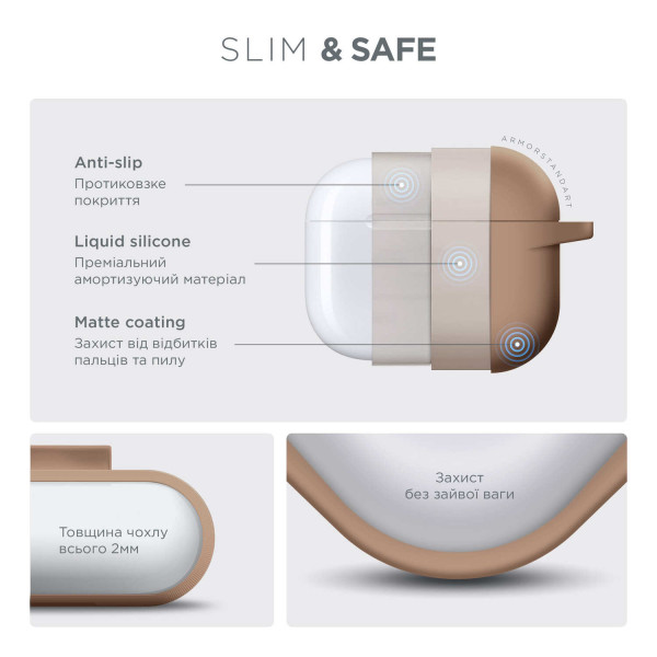 Фото - Чехол для наушников Armorstandart Hang Case for Apple AirPods 3 Pink Sand (ARM60321)