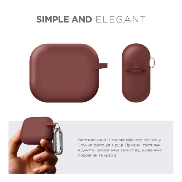 Фото - Чохол для навушників Armorstandart Hang Case for Apple AirPods 3 Scarlet (ARM60323)