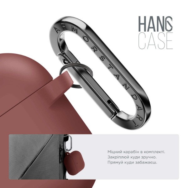 Фото - Чохол для навушників Armorstandart Hang Case for Apple AirPods 3 Scarlet (ARM60323)