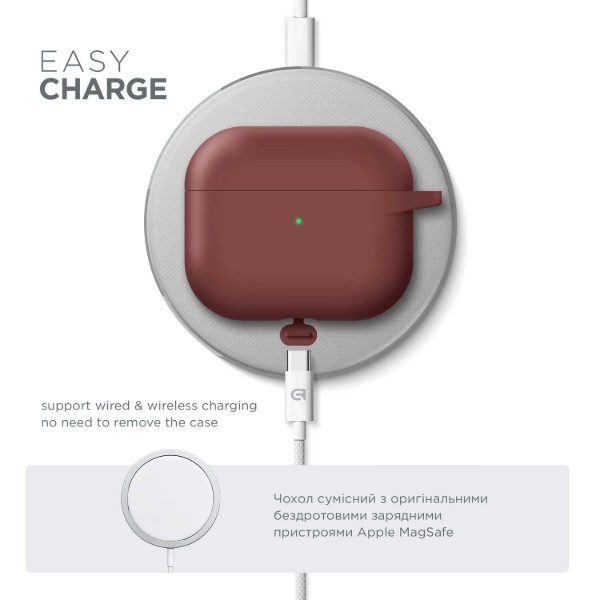 Фото - Чохол для навушників Armorstandart Hang Case for Apple AirPods 3 Scarlet (ARM60323)