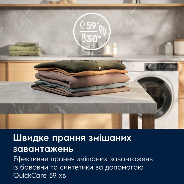 Фото - Комплект техніки Electrolux Пральна машина з фронтальним завантаженням + Сушильна машина + Комплект кріплень для встановлення в колону Electrolux EW7F3414U + EW7D394U + E1WYHSK2