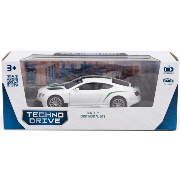 Фото - Автотранспорт TechnoDrive Bentley Continental GT3 біла (250258)