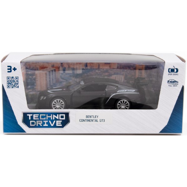 Фото - Автотранспорт TechnoDrive Bentley Continental GT3 матова чорна (250259)