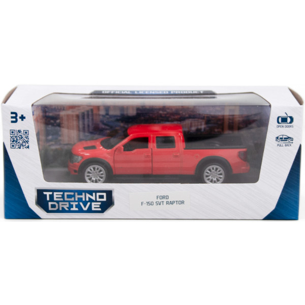 Фото - Автотранспорт TechnoDrive FORD F-150 SVT Raptor (оранжевый) (250262)