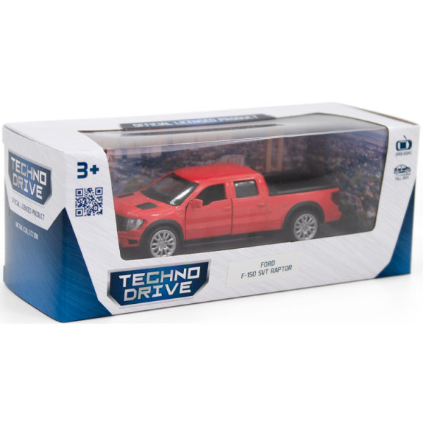 Фото - Автотранспорт TechnoDrive FORD F-150 SVT Raptor (оранжевый) (250262)