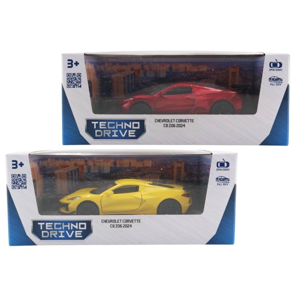 Фото - Автотранспорт TechnoDrive CHEVROLET CORVETTE C8 Z06 2024 в асортименті (250310)