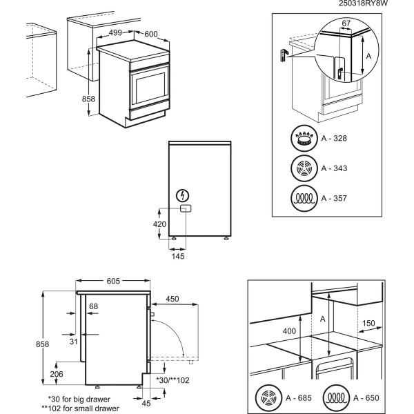 Фото - Плита электрическая Electrolux LKI564267X