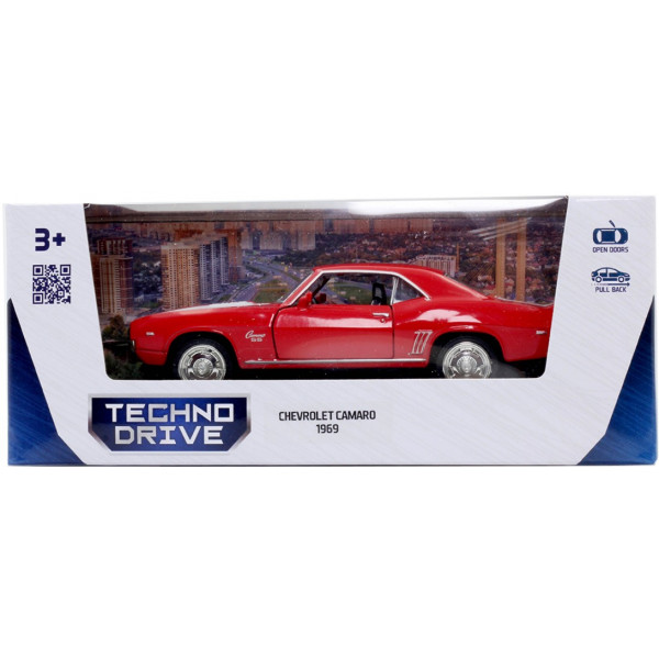 Фото - Автотранспорт TechnoDrive CHEVROLET CAMARO 1969 (червоний) 250336U)