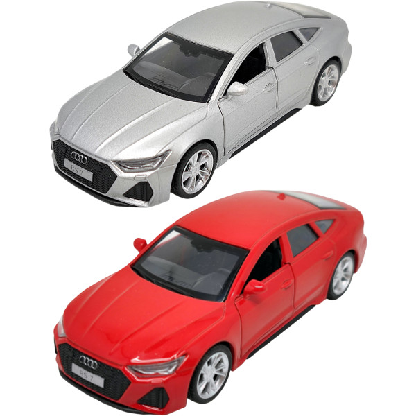 Фото - Колекційна машинка 1:43 TechnoDrive AUDI RS 7 SPORTBACK (червоний, сріблястий) в асортименті (250406)