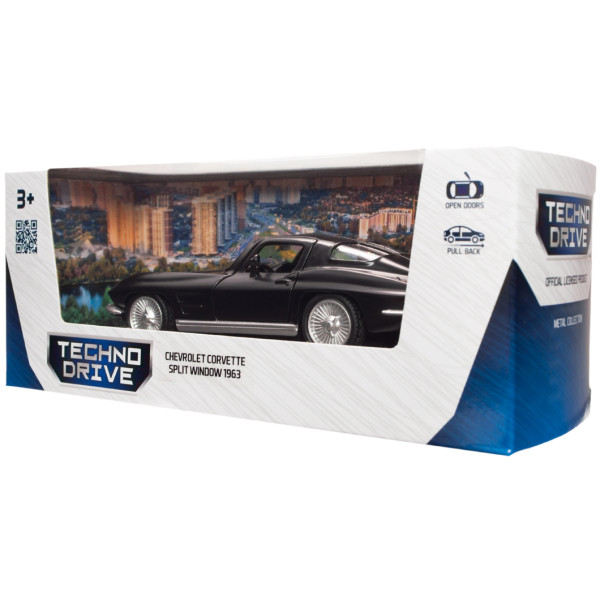 Фото - Коллекционный легковой транспорт TechnoDrive CHEVROLET CORVETTE SPLIT WINDOW 1963 (250411U)