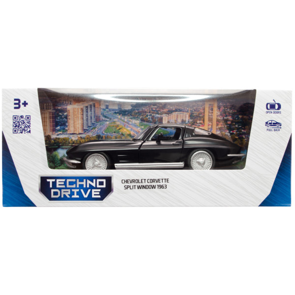 Фото - Коллекционный легковой транспорт TechnoDrive CHEVROLET CORVETTE SPLIT WINDOW 1963 (250411U)