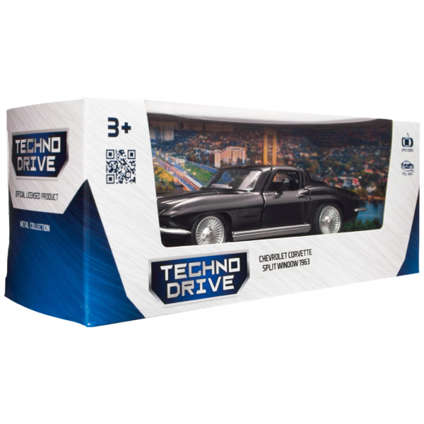 Фото - Коллекционный легковой транспорт TechnoDrive CHEVROLET CORVETTE SPLIT WINDOW 1963 (250411U)