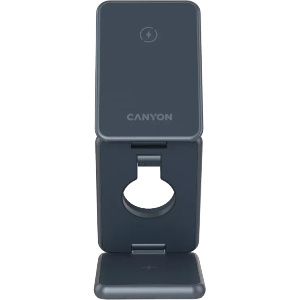 Фото - Бездротовий зарядний пристрій Canyon OnCharge 309 15W 3in1 Metal (CNS-WCS309M)