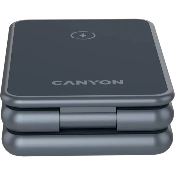 Фото - Бездротовий зарядний пристрій Canyon OnCharge 309 15W 3in1 Metal (CNS-WCS309M)