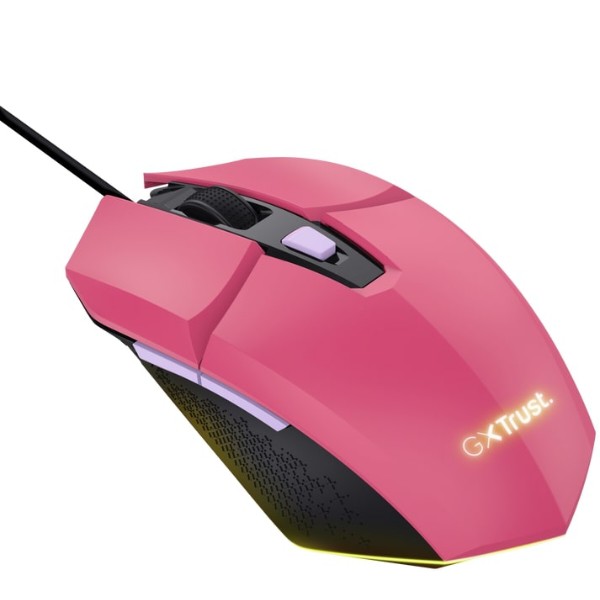 Фото - Миша дротова ігрова Trust GXT 109 FELOX RGB Pink (25068)