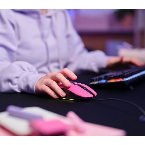 Фото - Миша дротова ігрова Trust GXT 109 FELOX RGB Pink (25068)
