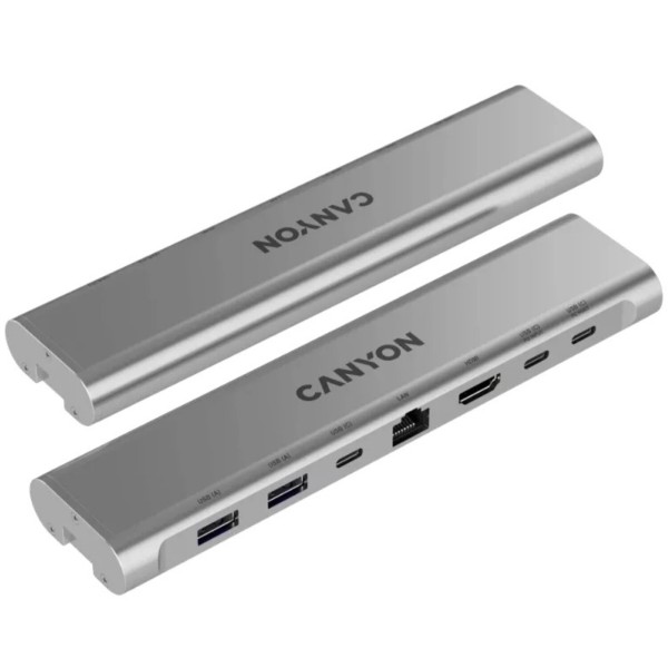 Фото - Підставка під ноутбук Canyon OnStand 2 Hub 6-in-1 Aluminium (CNS-SDS2)