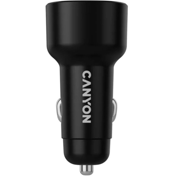 Фото - Автомобильное зарядное устройство Canyon OnDrive 60 PD 60W 2xUSB-C Black (CNE-CCABR3CC)