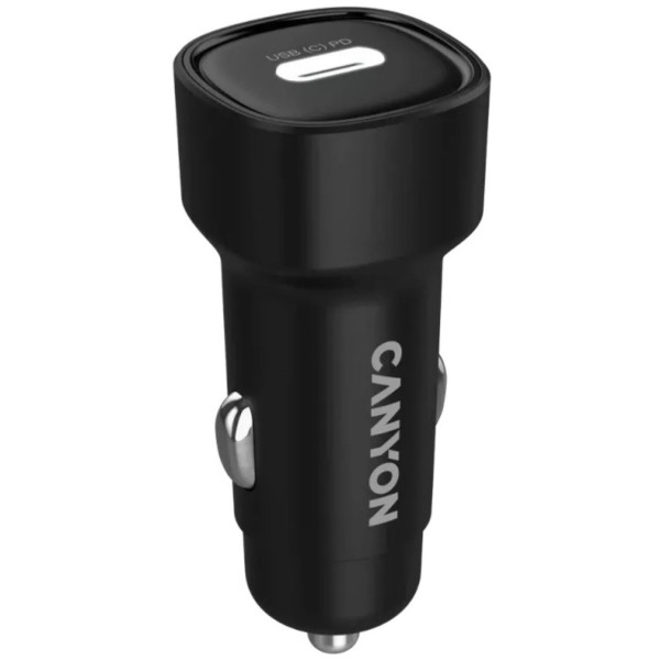 Фото - Автомобільний зарядний пристрій Canyon OnDrive 30 PD 30W USB-C Black (CNE-CCABR2C)