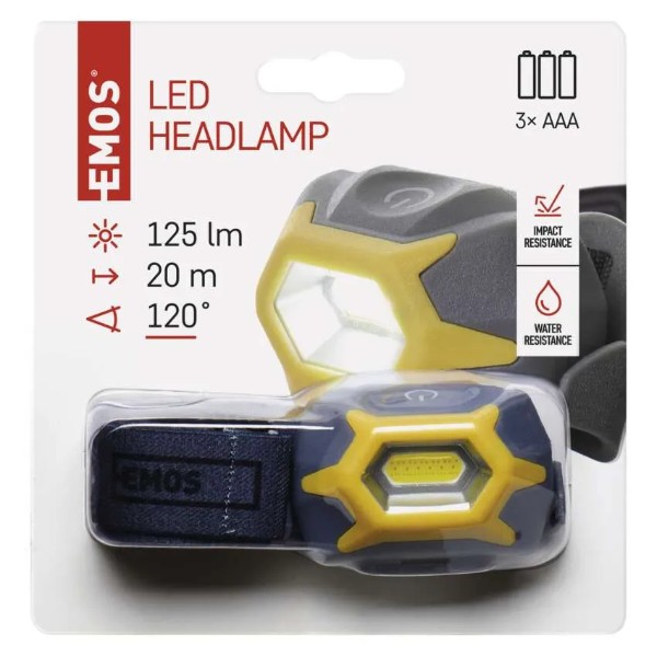 Фото - Фонарь налобный EMOS LED P3532 3W 125/140Lm