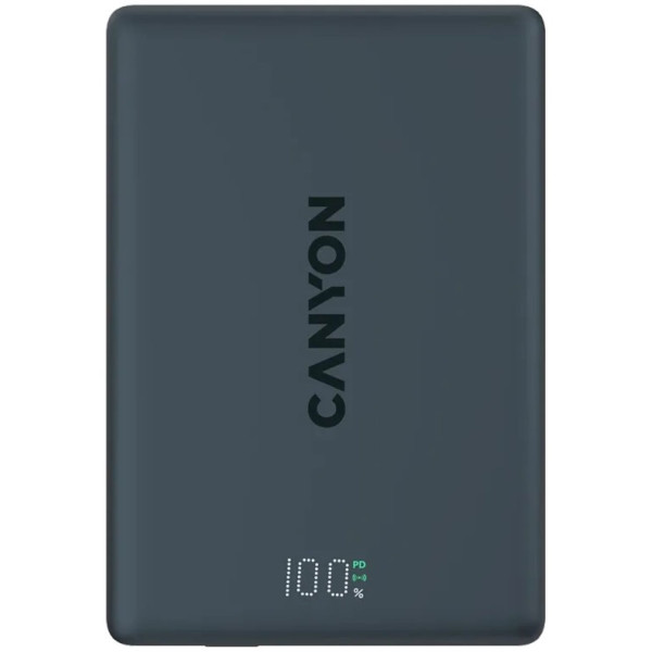 Фото - Батарея мобільна Canyon 500 magnetic 5000mAh Aluminium Interstellar Black (CNS-CPB500B)