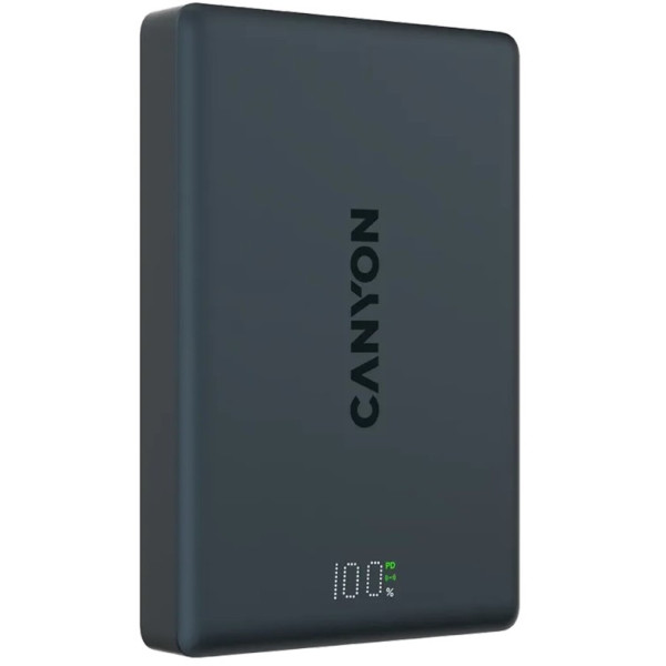 Фото - Батарея мобільна Canyon 511 magnetic 10000mAh Aluminium Interstellar Black (CNS-CPB511B)