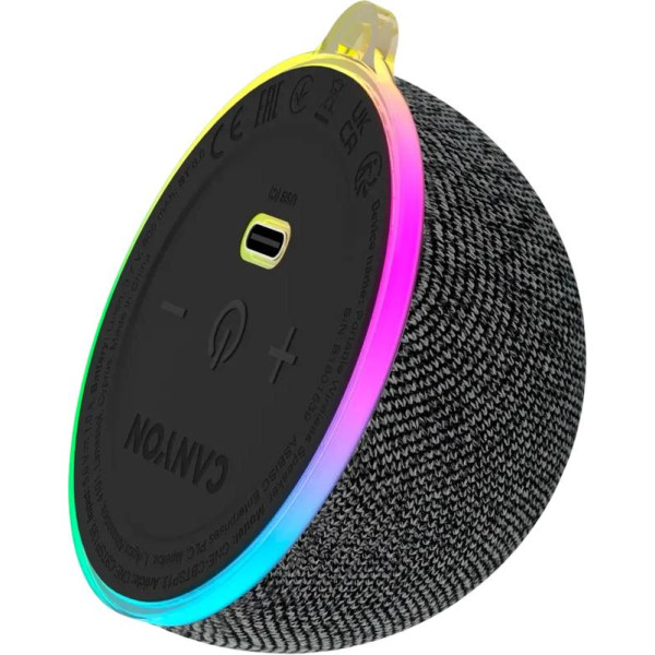Фото - Портативна акустика Canyon Magnetic BT speaker OnMove 13 5W Black (CNE-CBTSP13B)