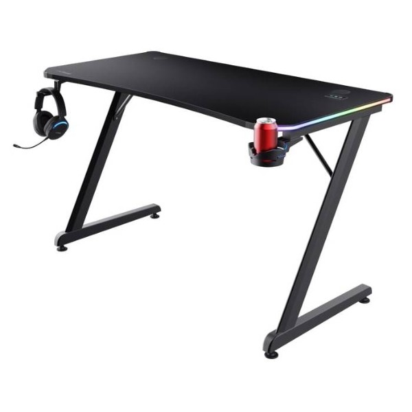 Фото - Стол компьютерный Trust GXT 709W LUMINUS RGB Black (25184)