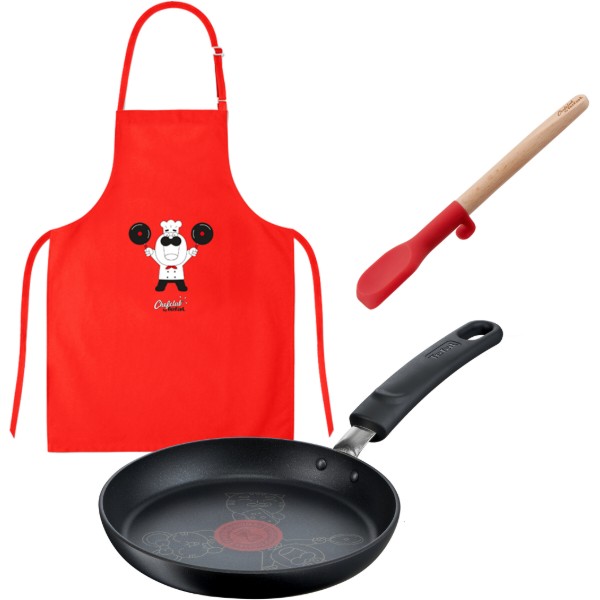 Фото - Набір Tefal Chef Club Сковорода для млинців 19 см, лопатка, фартух