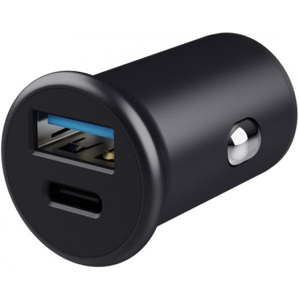 Фото - Автомобільний зарядний пристрій Trust Maxo 38Вт USB-A/USB-C PD, QC Black (25197)