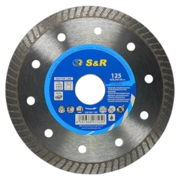 Фото - Диск алмазний S&R Meister Turbo 125x22.2 (252891125)