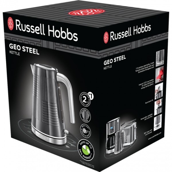 Фото - Електричний чайник Russell Hobbs 25240-70 Geo Steel