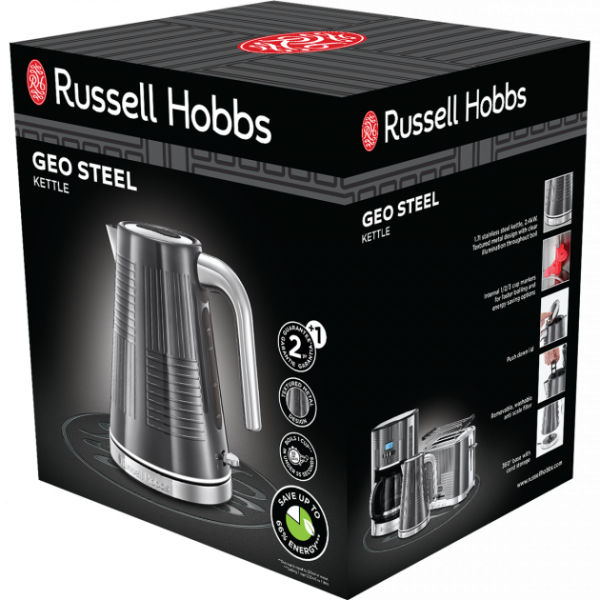 Фото - Электрический чайник Russell Hobbs 25240-70 Geo Steel