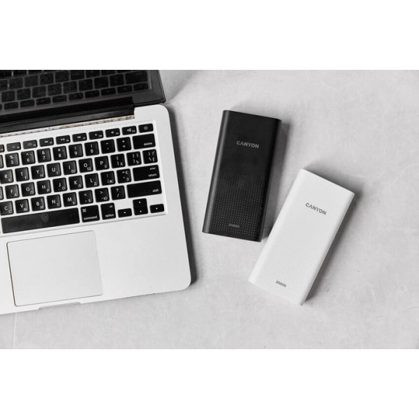 Фото - Батарея мобільна Canyon 20000mAh Black (CNE-CPB2001B)