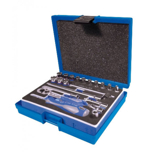 Фото - Набір торцевих голівок KING TONY 1/4'' 21 шт. (2524MRV)